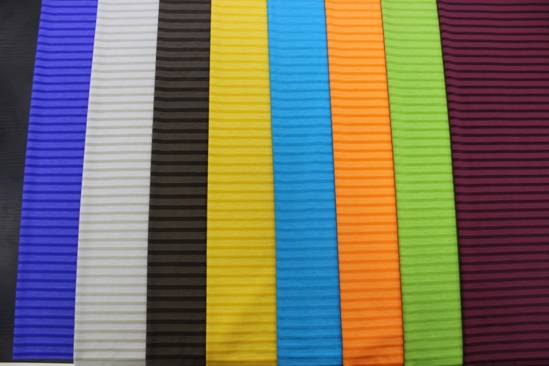 絲光亮絲彩條、提花